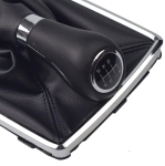 Πόμολο 6 Ταχυτήτων με Φυσούνα Λεβιέ Δερματίνη για Mercedes Benz W204 / C204 / C63 / C300 / C250 / W207 / A207 / W212 2008 - 2014