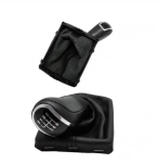 Πόμολο 6 Ταχυτήτων με Φυσούνα Λεβιέ Δερματίνη για  Audi A4 B8 2008 - 2013