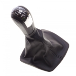 Πόμολο 5 Ταχυτήτων με Φυσούνα Λεβιέ Δερματίνη για Skoda Octivia II 2004 - 2011 OEM 1Z0711141 / 1ZD711113A / 1ZD711113A / 1Z0711113A / 1Z0711113A / 1Z0711113A