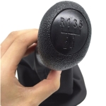 Πόμολο 5 Ταχυτήτων με Φυσούνα Λεβιέ Δερματίνη για Skoda Octavia MK1 Sedan 1997 - 2011 OEM 1U0711141