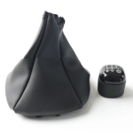 Πόμολο 5 Ταχυτήτων με Φυσούνα Λεβιέ Δερματίνη για Fiat Panda 2012 OEM 502942700