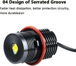 Λάμπες Αυτοκινήτου Angel Eyes για BMW E87 / E39 / E61 / E63 / E64 / E65 / E66 / E83 X3 / E53 X5 / E60 LED Λευκό 5W Can Bus Χωρίς σφάλματα 2τμχ.