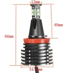 Λαμπτήρες LED Kit Can Bus H8 12V 40W για BMW E82 / E87 / E90 / E91 / E92 / E93 / E60 / E61 / E63 / E64 / E84 Λευκό