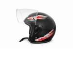 Κράνος Ανοιχτό SAFE Μηχανής / Ποδήλατο / Ηλεκτρικό Πατίνι / Enduro Μαύρο Μέγεθος M - L