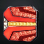 Σετ LED Neon Е-Мark Φανός Οπίσθιος Φιμέ 24V Φρένων - Tρεχούμενο φλας - Όπισθεν - Πορείας 144mm X 141mm X 48mm