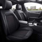 Σετ Καλύμματα Αυτοκινήτου Universal Ύφασμα και ECO Δέρμα Εμπρός και Πίσω Μαύρο