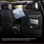 Σετ Καλύμματα Αυτοκινήτου Universal ECO Δέρμα Εμπρός και Πίσω Μαύρο / Μπλέ