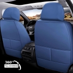 Σετ Καλύμματα Αυτοκινήτου Universal ECO Δέρμα Εμπρός και Πίσω Μπλέ / Μαύρο