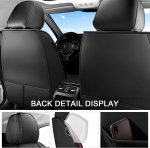 Σετ Καλύμματα Αυτοκινήτου Universal ECO Δέρμα Εμπρός και Πίσω Μαύρο / Κόκκινο Design