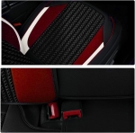 Σετ Καλύμματα Αυτοκινήτου Universal Ύφασμα και ECO Δέρμα Εμπρός και Πίσω Μαύρο / Λευκό / Κόκκινο