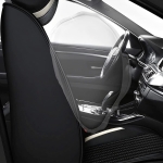 Σετ Καλύμματα Αυτοκινήτου Universal Ύφασμα και ECO Δέρμα Εμπρός και Πίσω Μαύρο / Λευκό / Κόκκινο