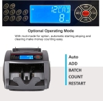 Καταμετρητής Χαρτονομισμάτων με Ταχύτητα 1000/min & UV / MG / IR Ανίχνευση Πλαστών Γκρι / Περιλαμβάνεται θήκη