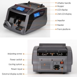 Καταμετρητής Χαρτονομισμάτων με Ταχύτητα 1000/min & UV / MG / IR Ανίχνευση Πλαστών Γκρι / Περιλαμβάνεται θήκη