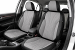 Σετ Καλύμματα Αυτοκινήτου Universal ECO Δέρμα Εμπρός και Πίσω Μαύρο / Γκρί