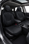 Σετ Καλύμματα Αυτοκινήτου Universal ECO Δέρμα Εμπρός και Πίσω με Συγκολλημένο Προσκέφαλο Μαύρο