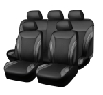 Σετ Καλύμματα Αυτοκινήτου Premium Ύφασμα και ECO Δέρμα Εμπρός και Πίσω Μαύρο / Carbon