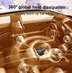 Αερόθερμo / Θερμαντήρας Απόψυξης Τζαμιών Αυτοκινήτου με Περιστρεφόμενη Βάση 12V 150W