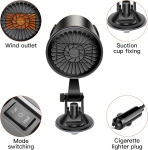 Αερόθερμo / Θερμαντήρας Απόψυξης Τζαμιών Αυτοκινήτου Τύπου Σωλήνα 12V 150W