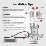 Ψυγείο Λαδιού Αυτοκινήτου 16 Σειρών AN10 37° - Μαύρο