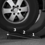 Σετ 2 Τεμαχίων Ράμπων Ανύψωσης Αυτοκινήτου με Μέγιστο Φορτίο 2500kg με Τσάντα Αποθήκευσης 565mm x 190mm x 130mm