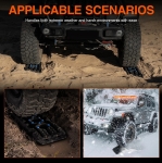 Σετ 2 Αντιολισθητικών Ραμπών για Επιπλέον Πρόσφυση Ελαστικών 104cm x 28cm