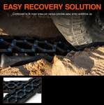 Σετ 2 Αντιολισθητικών Ραμπών για Επιπλέον Πρόσφυση Ελαστικών 104cm x 28cm