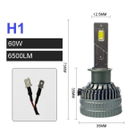 LED Kit Can Bus V16 H1 12V - 24V 60W 13000lm 3570 LED F6
