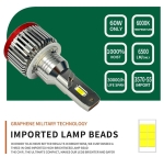LED Kit Can Bus H15 12V - 24V 72W 10000lm 2 Τεμάχια