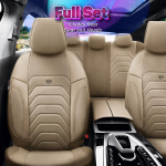 Σετ Καλύμματα Αυτοκινήτου Otom Core Design Binek Universal  Δερματίνη Εμπρός και Πίσω 11 Τεμαχίων Μπέζ