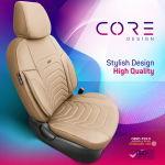 Σετ Καλύμματα Αυτοκινήτου Otom Core Design Binek Universal  Δερματίνη Εμπρός και Πίσω 11 Τεμαχίων Μπέζ