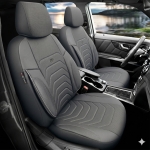 Σετ Καλύμματα Αυτοκινήτου Otom Core Design Binek Universal Δερματίνη Εμπρός και Πίσω 11 Τεμαχίων Γκρί