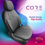 Σετ Καλύμματα Αυτοκινήτου Otom Core Design Binek Universal Δερματίνη Εμπρός και Πίσω 11 Τεμαχίων Γκρί