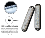 LED Όγκου / Φλάς Λάμψη 6 Led 12V / 24V IP66 Λευκό 155mm x 35mm x 20mm