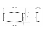 Led Φωτιστικό Σήμανσης 12V / 24V Κόκκινο 130mm x 59mm x 41mm 1 Τεμάχιο
