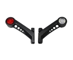 LED Όγκου Κερατάκι 9V / 24V IP66 Κόκκινό / Λευκό με Περιστρεφόμενο Εφέ Φωτός 180mm