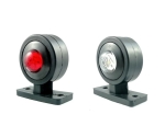 Σέτ LED Όγκου Ωμέγα Κερατάκια 12V - 24V IP66 Κόκκινό / Λευκό Στρογγυλό