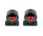 Σέτ LED Όγκου Ωμέγα Κερατάκια 12V - 24V IP66 Κόκκινό / Λευκό Στρογγυλό