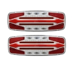 LED Neon Е-Мark Φανός Οπίσθιος 12V / 24V Φρένων - Tρεχούμενο φλας - Όπισθεν - Πορείας - Ομίχλης  350mm X 130mm X 61mm IP67