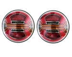 LED Neon Е-Мark Φανός Οπίσθιος 12V / 24V Φρένων - φλας - Όπισθεν - Πορείας - Ομίχλης  140mm X 140mm X 50mm IP67