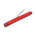 LED Φωτιστικό Πλευρικής Σήμανσης NEON Κόκκινο 16 LED 12V - 24V IP68 235mm X 26mm X 21mm
