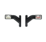 Σετ Τριπλά Πλευρικά Φώτα Θέσης 6 Led 12V - 24V Κόκκινο / Λευκό / Κίτρινα 140mm x 105mm x 35mm IP67