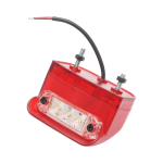 Led Φώτα Πινακίδας 12V / 24V Κόκκινο / Λευκό 3 Led 78.5mm x 50mm x 60mm 1 Τεμάχιο