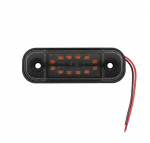 LED Όγκου Φιμέ με 12 LED 12V / 24V IP68 Πορτοκαλί 87mm х 25mm