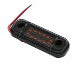 LED Όγκου Φιμέ με 12 LED 12V / 24V IP68 Πορτοκαλί 87mm х 25mm