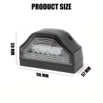 LED Φώτα Πινακίδας 12V Μαύρο / Λευκό 1 Τεμάχιο