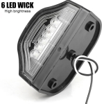 LED Φώτα Πινακίδας 12V Μαύρο / Λευκό 1 Τεμάχιο