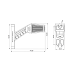 LED Όγκου NEON Κερατάκια Τριπλά 12V / 24V IP67 Πορτοκαλί / Λευκό / Κόκκινό 140mm X 102mm
