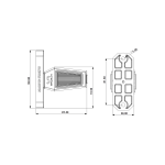 LED Όγκου NEON Κερατάκια Τριπλά 12V / 24V IP67 Πορτοκαλί / Κόκκινό / Κόκκινό 90mm X 102mm