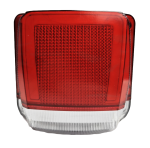 Σετ LED Φώτα Πινακίδας 12V / 24V Neon Κόκκινο / Λευκό 131mm x 127mm 50mm 2 Τεμάχια