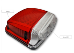 Σετ LED Φώτα Πινακίδας 12V / 24V Neon Κόκκινο / Λευκό 131mm x 127mm 50mm 2 Τεμάχια